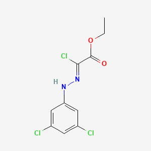 molecular formula C10H9Cl3N2O2 B7856010 Acetic Acid, Chloro((3,5-dichlorophenyl)hydrazono)-, Ethyl Ester 