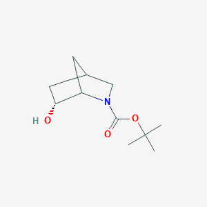 molecular formula C11H19NO3 B7856044 TERT-BUTYL (6R)-6-HYDROXY-2-AZABICYCLO[2.2.1]HEPTANE-2-CARBOXYLATE 