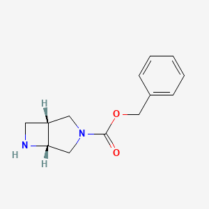 molecular formula C13H16N2O2 B7856122 (1R,5R)-3-Cbz-3,6-diaza-bicyclo[3.2.0]heptane CAS No. 370881-68-8