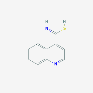 molecular formula C10H8N2S B7856212 quinoline-4-carboximidothioic acid 
