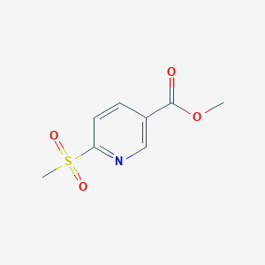 molecular formula C8H9NO4S B7856309 Methyl 6-(methylsulfonyl)nicotinate CAS No. 1190948-26-5