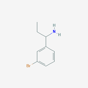molecular formula C9H12BrN B7856381 1-(3-Bromophenyl)propan-1-amine 