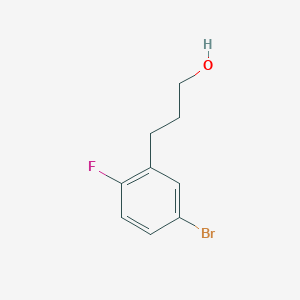 molecular formula C9H10BrFO B7856501 3-(5-BROMO-2-FLUOROPHENYL)PROPAN-1-OL 