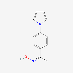 (1Z)-1-[4-(1H-pyrrol-1-yl)phenyl]ethanone oxime