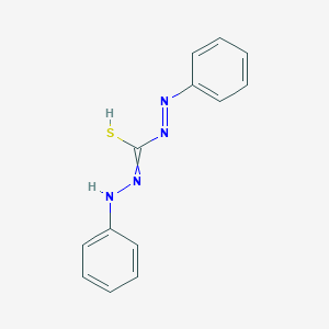 molecular formula C13H12N4S B7856789 N'-anilino-N-phenyliminocarbamimidothioic acid 