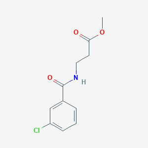 molecular formula C11H12ClNO3 B7857266 methyl 3-[(3-chlorobenzoyl)amino]propanoate 