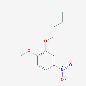 molecular formula C11H15NO4 B7857315 2-Butoxy-1-methoxy-4-nitrobenzene CAS No. 205067-45-4
