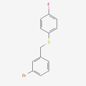 molecular formula C13H10BrFS B7857727 (3-Bromobenzyl)(4-fluorophenyl)sulfane 