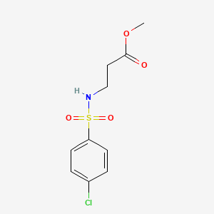 molecular formula C10H12ClNO4S B7857730 Methyl 3-(4-chlorobenzenesulfonamido)propanoate 