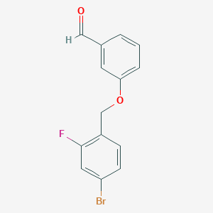 3-(4-Bromo-2-fluorobenzyloxy)benzaldehyde