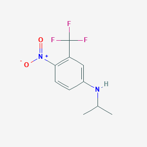 molecular formula C10H11F3N2O2 B7857794 N-Isopropyl-4-nitro-3-(trifluoromethyl)aniline 