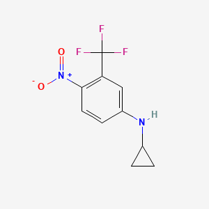 N-cyclopropyl-4-nitro-3-(trifluoromethyl)aniline