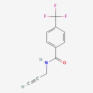 molecular formula C11H8F3NO B7858099 N-(prop-2-yn-1-yl)-4-(trifluoromethyl)benzamide 