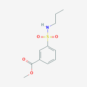 molecular formula C11H15NO4S B7858109 Methyl 3-(propylsulfamoyl)benzoate 