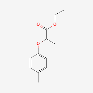 molecular formula C12H16O3 B7858199 Ethyl 2-(4-methylphenoxy)propanoate 