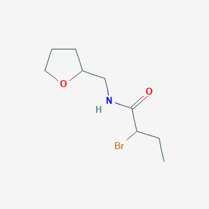 2-bromo-N-(tetrahydrofuran-2-ylmethyl)butanamide