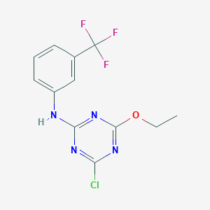 N-(4-chloro-6-ethoxy-1,3,5-triazin-2-yl)-N-[3-(trifluoromethyl)phenyl]amine