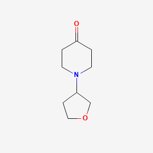 molecular formula C9H15NO2 B7858279 1-(Oxolan-3-yl)piperidin-4-one 