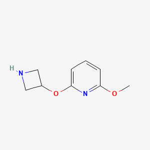 molecular formula C9H12N2O2 B7858284 2-(Azetidin-3-yloxy)-6-methoxypyridine 