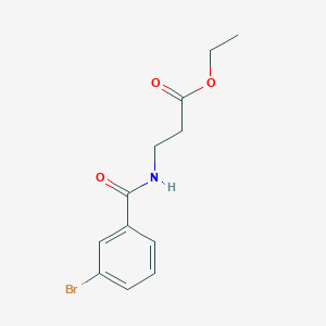 molecular formula C12H14BrNO3 B7858746 ethyl 3-[(3-bromobenzoyl)amino]propanoate 