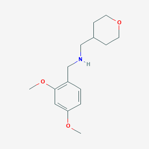 molecular formula C15H23NO3 B7858758 N-(2,4-Dimethoxybenzyl)-1-(tetrahydro-2H-pyran-4-yl)methanamine 
