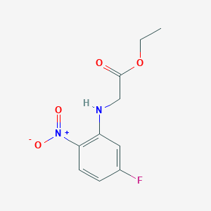 molecular formula C10H11FN2O4 B7858764 ethyl 2-((5-fluoro-2-nitrophenyl)amino)acetate CAS No. 55687-24-6