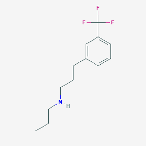 molecular formula C13H18F3N B7858787 Propyl({3-[3-(trifluoromethyl)phenyl]propyl})amine 