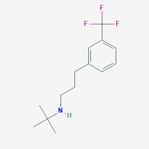 molecular formula C14H20F3N B7858792 tert-Butyl({3-[3-(trifluoromethyl)phenyl]propyl})amine 
