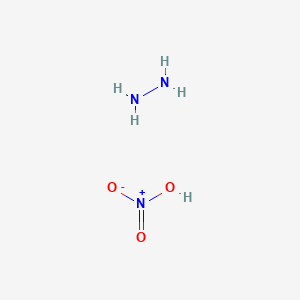molecular formula H5N3O3 B078588 Hydrazine, mononitrate CAS No. 13464-97-6