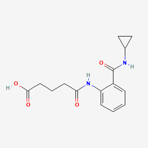 5-[2-(Cyclopropylcarbamoyl)anilino]-5-oxopentanoic acid