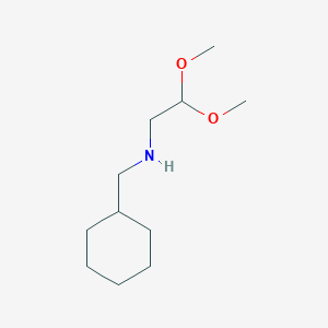 molecular formula C11H23NO2 B7858936 N-(cyclohexylmethyl)-2,2-dimethoxyethanamine 