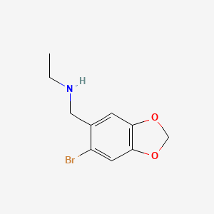 N-((6-bromobenzo[d][1,3]dioxol-5-yl)methyl)ethanamine