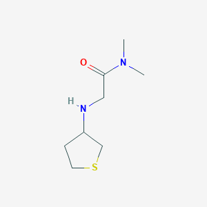 molecular formula C8H16N2OS B7858962 N,N-Dimethyl-2-((tetrahydrothiophen-3-yl)amino)acetamide 