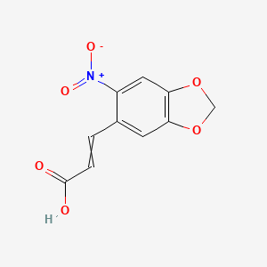 molecular formula C10H7NO6 B7858964 3-(6-nitro-2H-1,3-benzodioxol-5-yl)prop-2-enoic acid 