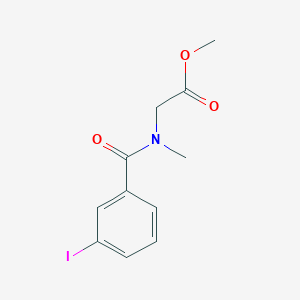 Methyl 2-[1-(3-iodophenyl)-N-methylformamido]acetate