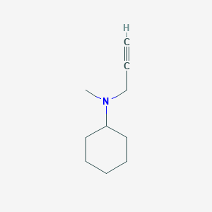 molecular formula C10H17N B7859042 N-methyl-N-(prop-2-yn-1-yl)cyclohexanamine 