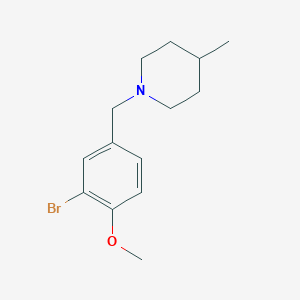 1-[(3-Bromo-4-methoxyphenyl)methyl]-4-methylpiperidine
