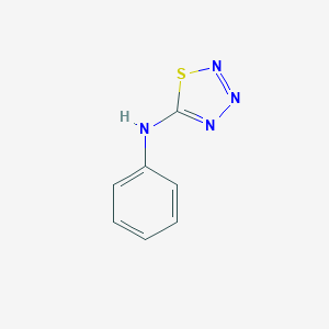 B078592 5-Anilino-1,2,3,4-thiatriazole CAS No. 13078-30-3