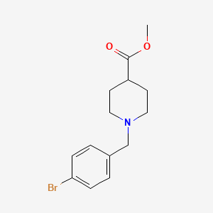 Methyl 1-[(4-bromophenyl)methyl]piperidine-4-carboxylate