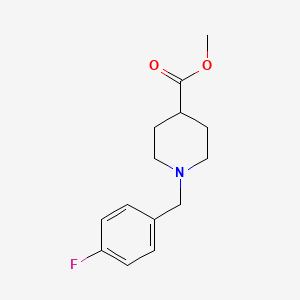 Methyl 1-[(4-fluorophenyl)methyl]piperidine-4-carboxylate