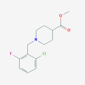Methyl 1-[(2-chloro-6-fluorophenyl)methyl]piperidine-4-carboxylate