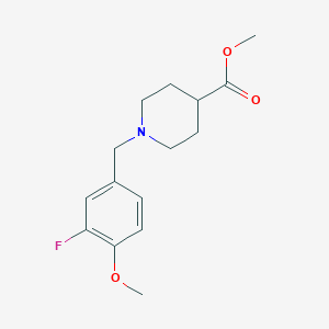 Methyl 1-[(3-fluoro-4-methoxyphenyl)methyl]piperidine-4-carboxylate