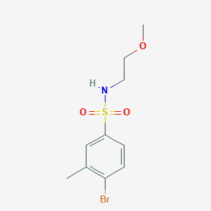 4-bromo-N-(2-methoxyethyl)-3-methylbenzenesulfonamide