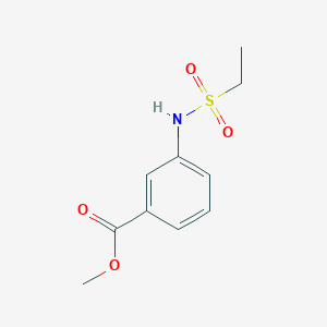 molecular formula C10H13NO4S B7859538 Methyl 3-[(ethanesulfonyl)amino]benzoate CAS No. 834869-20-4