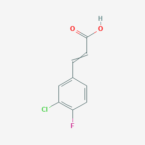 3-(3-Chloro-4-fluorophenyl)prop-2-enoic acid
