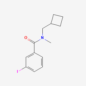 molecular formula C13H16INO B7859620 N-(cyclobutylmethyl)-3-iodo-N-methylbenzamide 