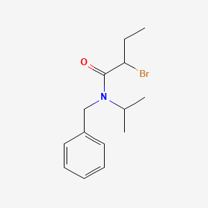 molecular formula C14H20BrNO B7859628 N-benzyl-2-bromo-N-isopropylbutanamide 