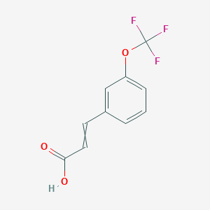 molecular formula C10H7F3O3 B7859842 2-Propenoic acid, 3-[3-(trifluoromethoxy)phenyl]- 