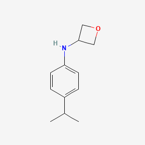 molecular formula C12H17NO B7859986 N-(4-Isopropylphenyl)oxetan-3-amine 