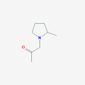 molecular formula C8H15NO B7860023 1-(2-Methylpyrrolidin-1-yl)propan-2-one 